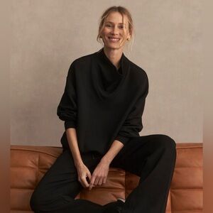 Varley Betsy Mock Neck Drawstring Sweat Top Women’s Small